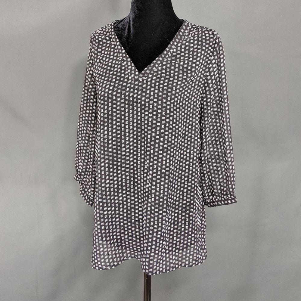 Sheer Quarter Sleeve Women's Top